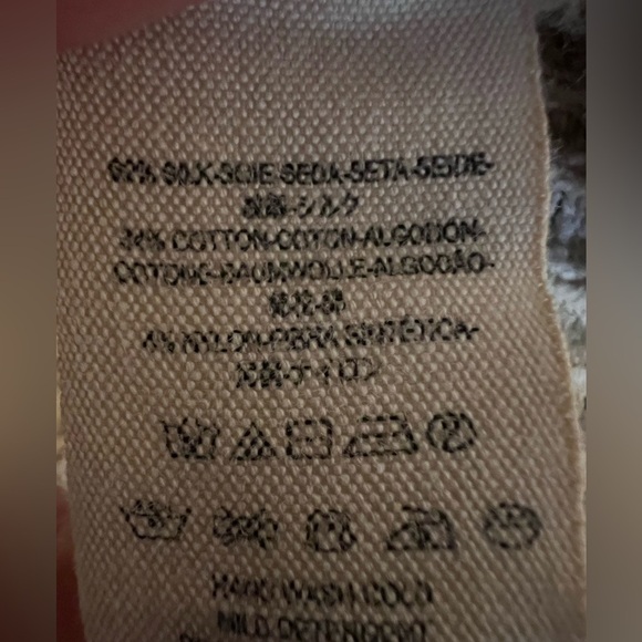 Free People cream open knit boho fringe open sweater cardigan sz S western - Picture 9 of 10